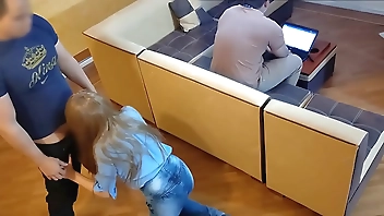 I am a very hot wife if my husband does not want to fuck me his will fuck me like a whore while he works in the Lapto NTR