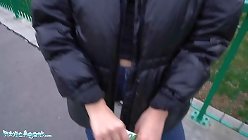 Public Agent Alyssa Bounty Basement Anal Fuck After Hitchhiking