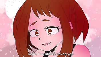 Uraraka is fucked by Midoriya after she declares her love for him
