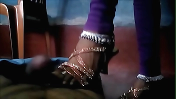 Indian Bhabhi Trampling dick in high heels and Anklets