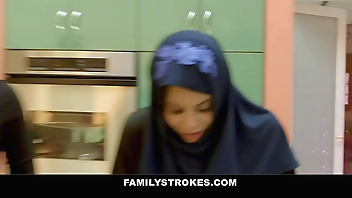 Middle Eastern StepSis Fucked By American Stepbrother