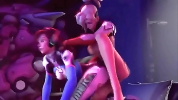 Futanari - Mercy & D.va Part 2