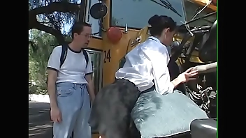 Schoolbusdriver Girl get fuck for repair the bus - BJ-Fuck-Anal-Facial-Cumshot