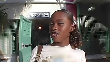 Brown Sugar show her blowing - white dick show her how to fuck-----