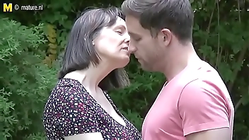 step Mom And Son Enjoy Together In Natural Surroundings Outdoors