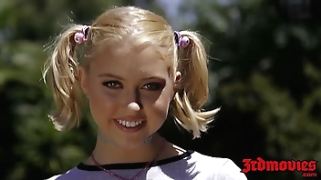 Ass fucked young blonde Chloe Couture wants more big cock