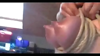 Lactation, verry hard BDSM Version, bound Tits