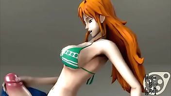 Nami futanari 3D SFM one piece