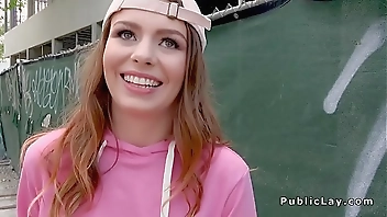 Teen with cap gets facial in public