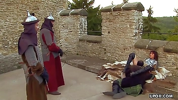 A threesome that left her with a very sticky face