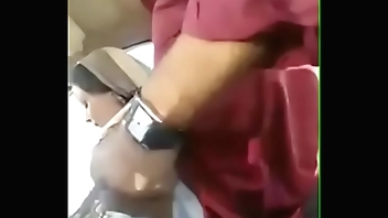 Super hot girl blowjob in car