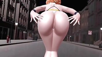 One piece nami dancing and twerking