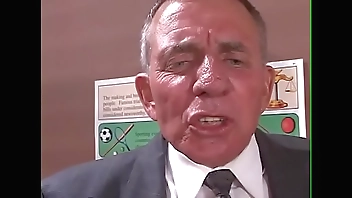 gets fuck by principal and teacher at the same time - DP