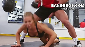 BANGBROS - Big Tits Babe Nicole Aniston Gets Her Pussy Worked Out In The Gym