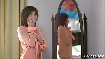 X-Angels.com - Rebecca Rainbow -Penetrates tattooed cutie