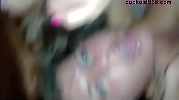 Slutty Busty Wife Squirting in Threesome with BBC at Cuckold666.com