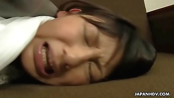 Asian secretary is drilled and facialized in her business attirer