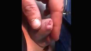 Tiny cumshots from a really small Penis