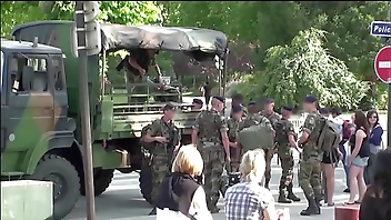 Eiffel Tower extreme public sex threesome in Paris France
