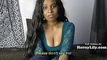 Bored Indian Housewife begs for threesome in Hindi with Eng subtitles
