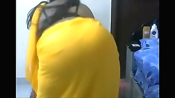 desi priya aunty saree strip  and teasing