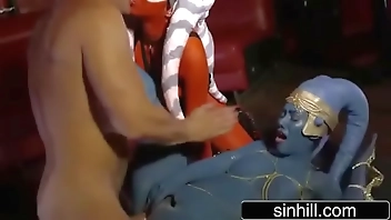 Star Wars Underworld A XXX Parody Scene 5, perfect threesome with Aria Alexander