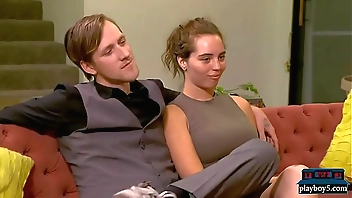 Amateur couple both crave a threesome with another woman