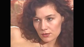 Hot dirty brunette handles two cocks