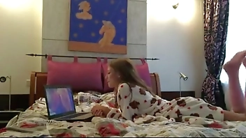 Masturbating while watching porn