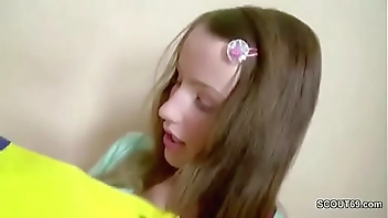 Brother takes the chance and fucks the little step-sister